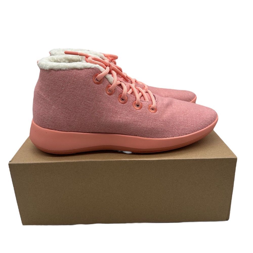 NEW allbirds Men's Wool Runner-up Mizzle Fluff Shoes Calm Coral Size 13